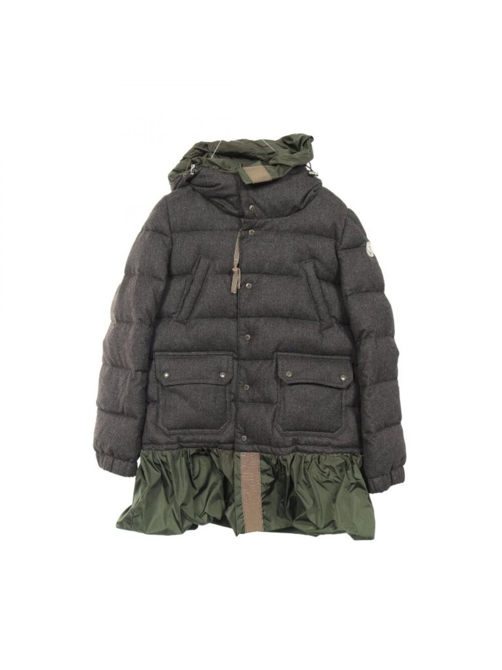 Moncler Down Jacket Sarina Hooded Wool Nylon